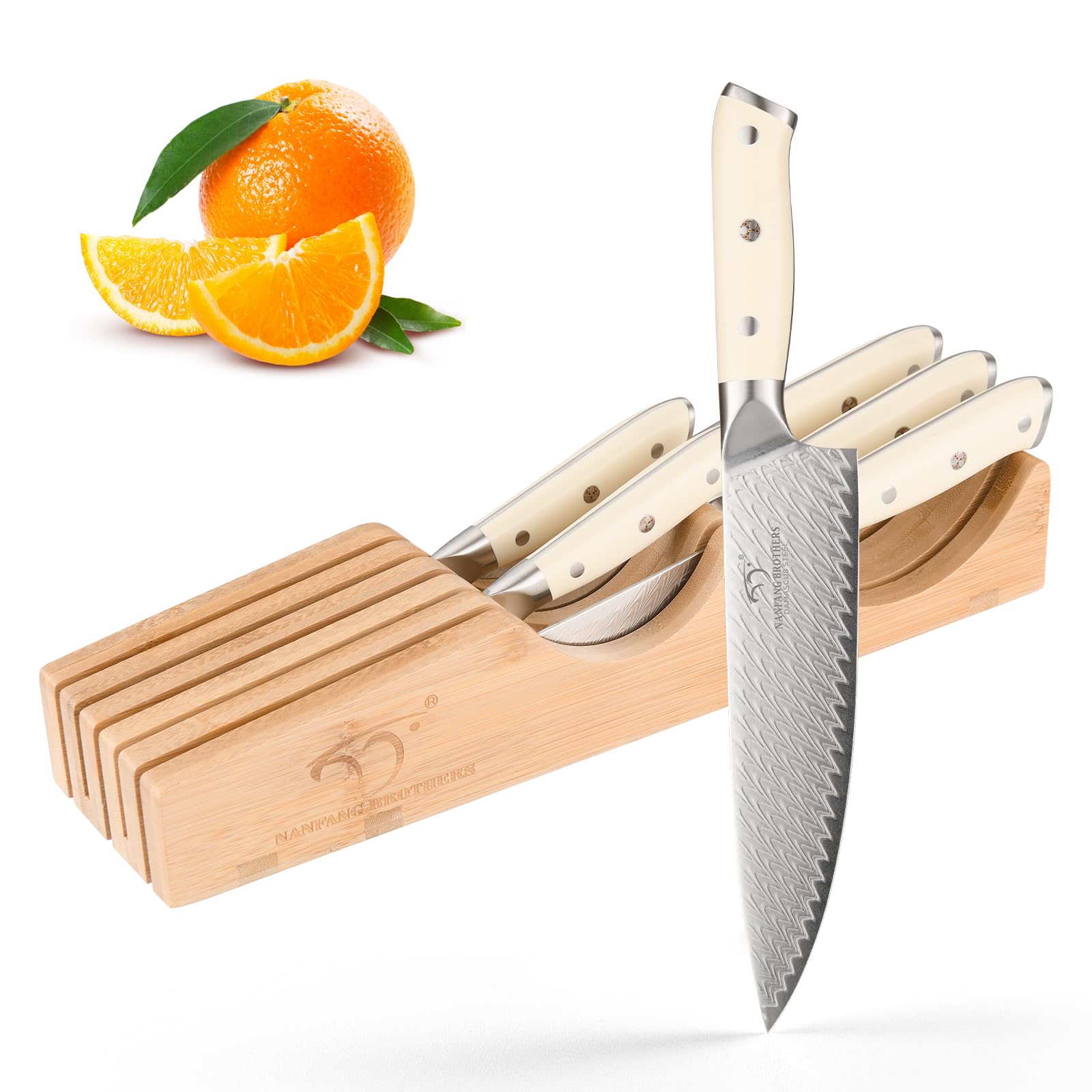 Amazon.com: NANFANG BROTHERS Damascus Kitchen Knife Set,6 Pieces